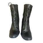 Vanessa Bruno Tie High Heel Witch Granny Boots in Black Leather Size 40/ US 9 Photo 2