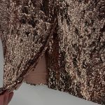 J Crew Sequin Pencil Skirt Plus Size 14 Holiday Rose Gold Midi NYE Festive Party Photo 4