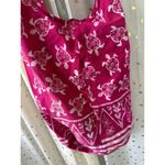 Unbranded 100% Cotton Tropical Turtle All Over Sling Oversized Crossbody Bag Pink Photo 5