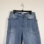 Driftwood Babara Barrel Floral Embroidered Jeans Size 14 Photo 4