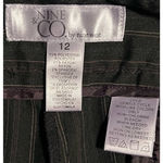 Nine & Co. by Nine‎ West Women's Pinstriped Black Blue Dress Pants Size 12 Photo 4