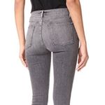 frame denim FRAME Le High Skinny Sz 27 Fringe Hem Light Black Jeans High Rise Boho Raw Photo 7