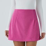 Halara NWT  High Waisted Invisible Zipper 2-in-1 Mini Corduroy Casual Skirt - M Photo 0