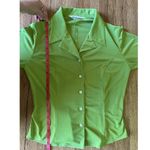 Free People Private Label Lime Green Button Up Blouse Size Small Photo 2