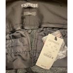 EXPRESS Editor Pants Womens 2R Heathered Black trouser Wide Band Flare Leg NEW Photo 3