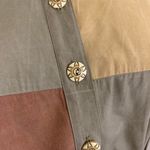 One Piece Vintage Color Block Khaki Culotte Romper Photo 3