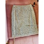 Tahari NWT  LUXE Silver shimmer Pencil Skirt  Size 4 Photo 6