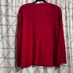 Adonna  Vibrant Red Buttoned Top Photo 2