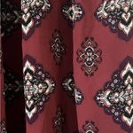 Xhilaration Burgundy Red Patterned Sleeveless  Midi Dress  with crochet detail Photo 3