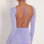 Lucy in the Sky Lavender Backless Dress Photo 2