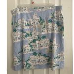 J.Jill Womens Coastal Mediterranean Blue Knit Print PullOn ALine Skirt, Bin: B92 Photo 2