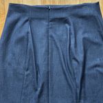 Halogen classic dark denim zip up skirt Photo 6