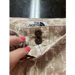 The North Face  Women's Belted Shorts Sz 10 Printed Aztec Cuffed VTG‎ Beige White Photo 4