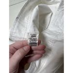 Sundance  Womans 6 White Cuffed Bermuda Cotton Button fly Boho Coastal Shorts Nwt Photo 2