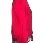 IZOD  red, black & white one-piece‎ layered look sweatshirt small NWT Photo 4