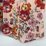 EXPRESS  The Portofino Shirt Slim Fit Peachy Pink Floral Long Sleeves Size M Photo 4