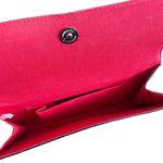 Bonita Bag New York Black Clutch Faux Reptile Skin Red Photo 3