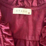 Stark X Anthropologie Women Sleeveless Ruffle Top Blouse Size XS Made in USA Photo 2