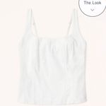 Abercrombie & Fitch Abercrombie Cotton-Blend Squareneck Corset Top Photo 1
