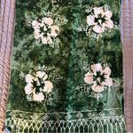 Indigo Blue NWT beautiful Green Floral Indigo‎ Blue Scarf Photo 2