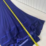 Alyce Paris Blue Racerback Lush Banded Crop-Top Mermaid 2 Piece Dress Size 4 Photo 8