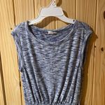 Gap Heathered Blue Women's Blouse Photo 1