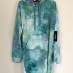 Bebe  SPORT Sea Glass Tie Dye Hoodie Sweatshirt Dress L Photo 0
