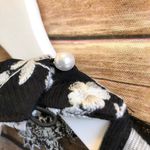 WAYF Romy Choker Mesh Floral Embroidered Black Minidress Size Small NWT Photo 6