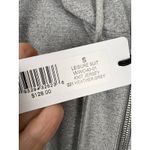 We Wore What NWT Heather Grey Zip Front Leisure Suit Jumpsuit Hoodie Size S Photo 3