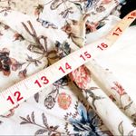 Azure Floral Kimono-sleeved Boho Cotton Dress Sz S Photo 6