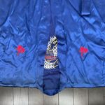 Vintage Embroidered Dragon Royal Blue Long Silk Kimono Photo 1
