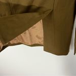 Anthropologie  Cartonnier Trench Coat Skirt Belted Olive Brown Size 4 Photo 4