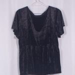 Torrid NWT  Babydoll Velvet V-Neck Flutter Sleeve Midi Top Size 00 Photo 5