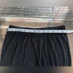 Pixie Market Textured Crepe Flared High Rise Pants Black Size Small Pull On Photo 4