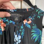 Banana Republic  black floral sleeveless Shift dress‎ size 14 work office career Photo 1