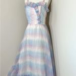 70s Vintage Prom Dress Blue Size undefined Photo 2