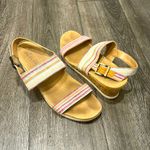 Abella true comfort Women’s  Rainbow Striped Wedge Sandal Size 7½ M Photo 0
