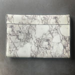 Rebecca Minkoff  Leo Leather Marble Grey Envelope Clutch Photo 13