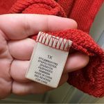 No Comment  Orange-Red Knit V Neck Button Front Top size 1X Photo 6
