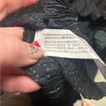 ZARA  Micro Dot Mini Dress Black/White Size XS Oversized Ruffle Long Sleeve Photo 7