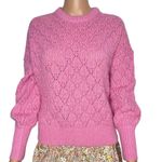Boden Chunky Pointelle Jumper size Small Old Rose Pink Sweater New Photo 4