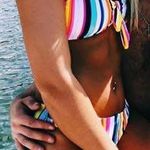 No Boundaries Striped Bikini  Photo 0