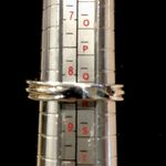 Sterling Silver Fluted Blue Topaz and Amethyst Ring Sz 7.5 - 8.5 Photo 10