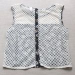 Xhilaration Flower Floral back button crop top crochet detail Photo 2