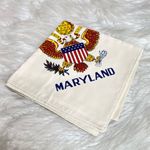 VTG 40s WWII Fort George G Meade Maryland Sweetheart Scarf US Army Military Photo 6
