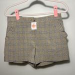 Plaid Tan Women's Shorts Size L Photo 0