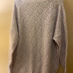 United States Sweaters Women’s United States Sweater Co Open Knit Scalloped oversized sweater Sz med Photo 2