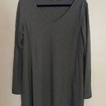 Peruvian Connection  Long Sleeve Knit Sweater Mini Dress Pima Cotton Large L Photo 0