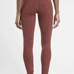 Athleta Size XS Exhale Heel Tight Leggings SoftLuxe Stash Pockets Maroon Heather Photo 2