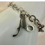 James Avery  Sterling silver A monogram bracelet Photo 4